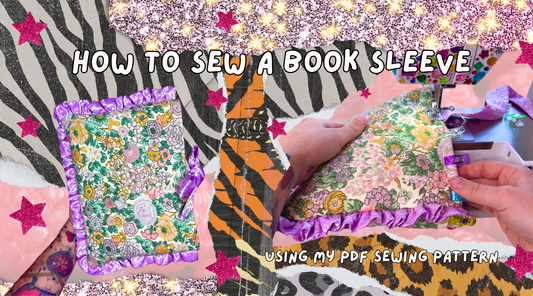 How to Sew a Quilted Ruffle Book Sleeve - Step-by-Step Tutorial