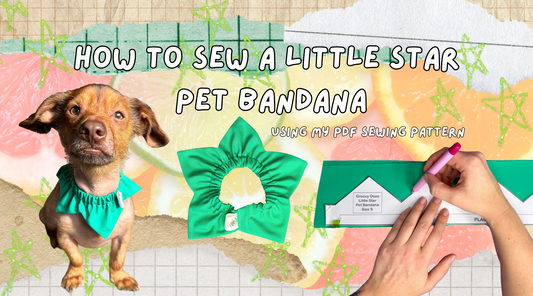 How to Sew a Little Star Pet Bandana - Step-by-Step Tutorial