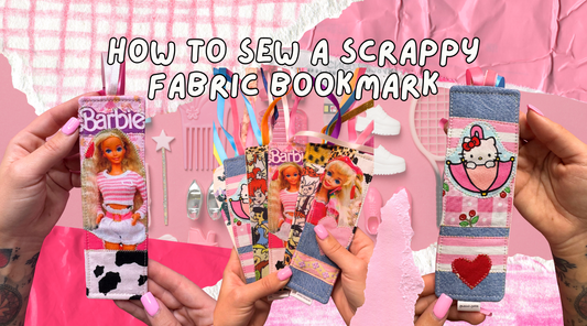 How To Sew A Scrappy Fabric Bookmark