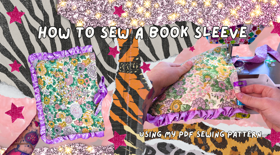 How to Sew a Quilted Ruffle Book Sleeve - Step-by-Step Tutorial