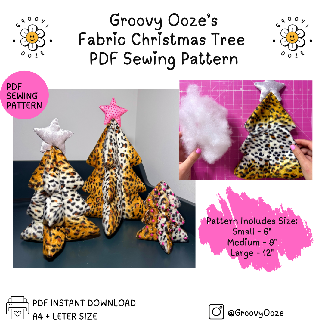 Fabric Christmas Tree PDF Sewing Pattern