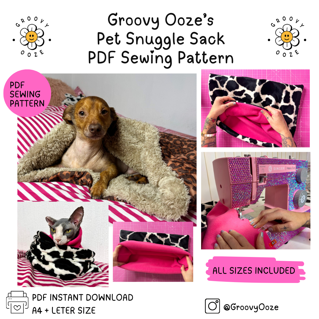 Pet Snuggle Sack PDF Sewing Pattern