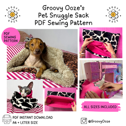 Pet Snuggle Sack PDF Sewing Pattern