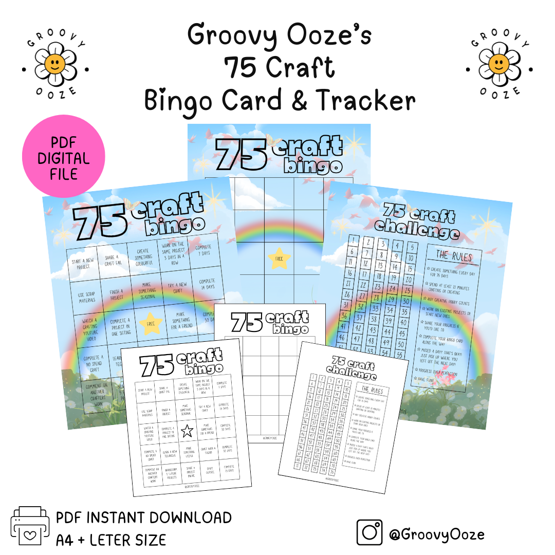 75 Craft Bingo & Tracker - FREE PDF Download