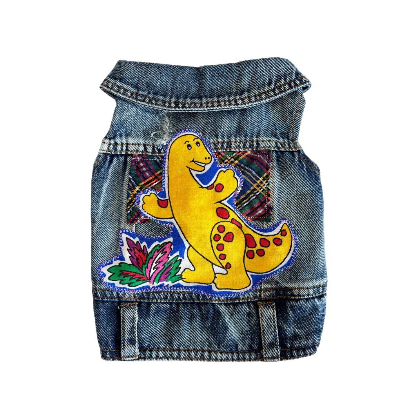 Dino Doggy Denim Vest