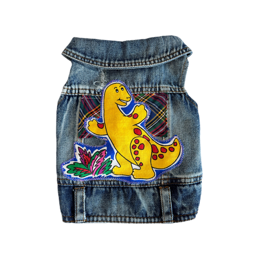 Dino Doggy Denim Vest