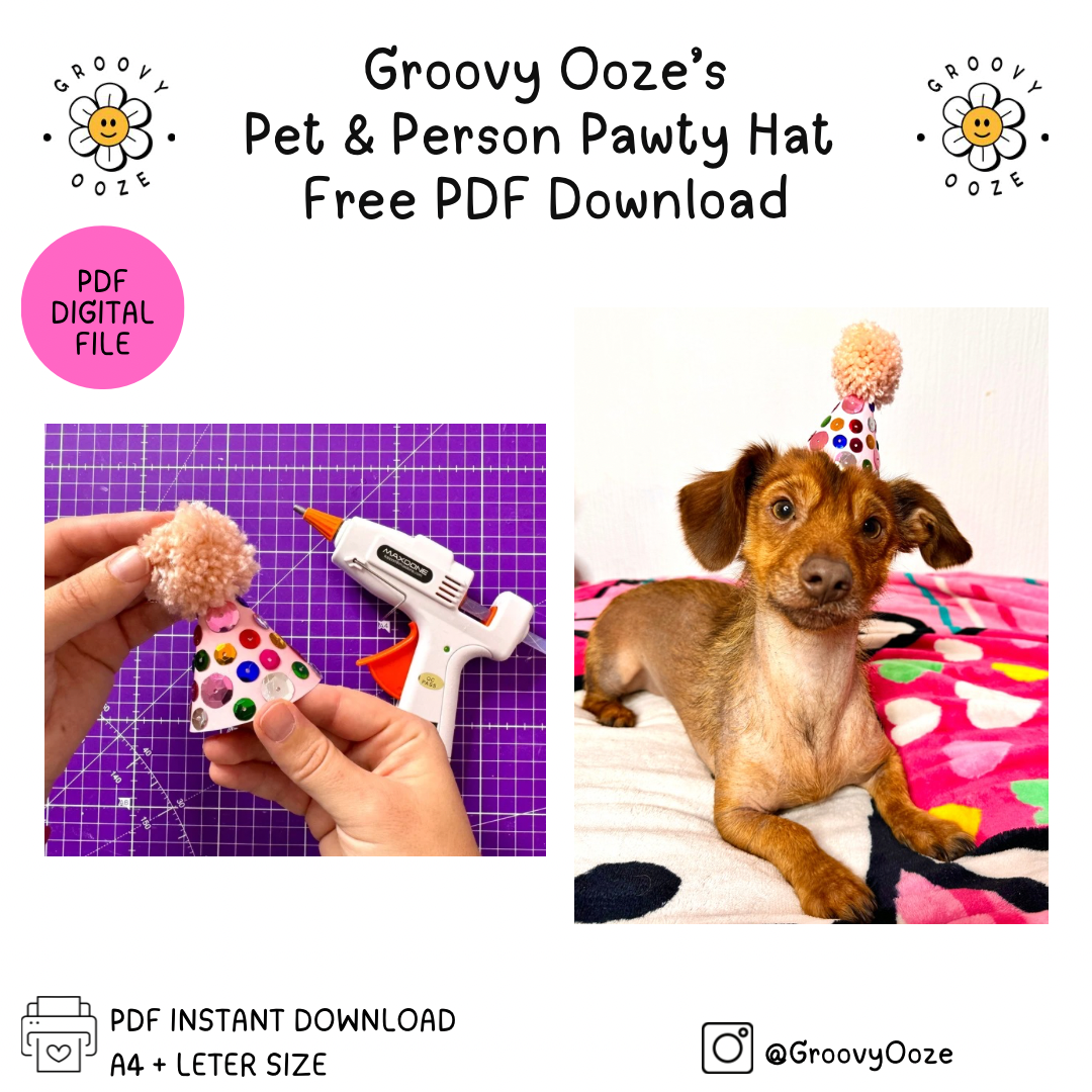 DIY Pet & Person Pawty Hat - Party Hat FREE PDF Download