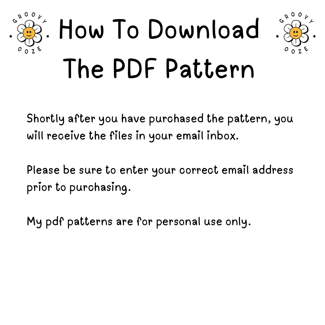 Flower Power Scrunchie PDF Sewing Pattern - ALL SIZES BUNDLE!