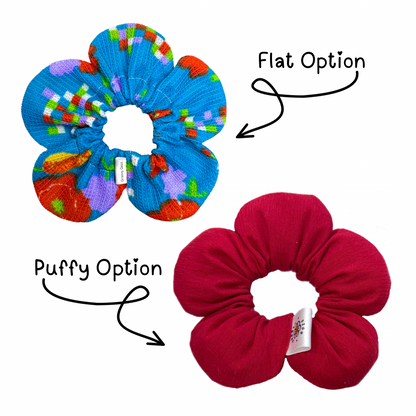 Flower Power Scrunchie PDF Sewing Pattern - ALL SIZES BUNDLE!